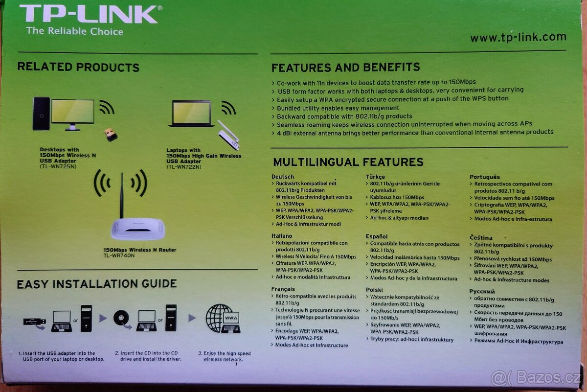 TP-LINK bezdrátový USB adaptér - 2
