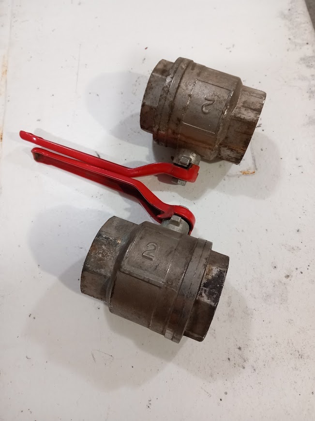 Kulový ventil 2" použitý, funkční, 2ks - 2