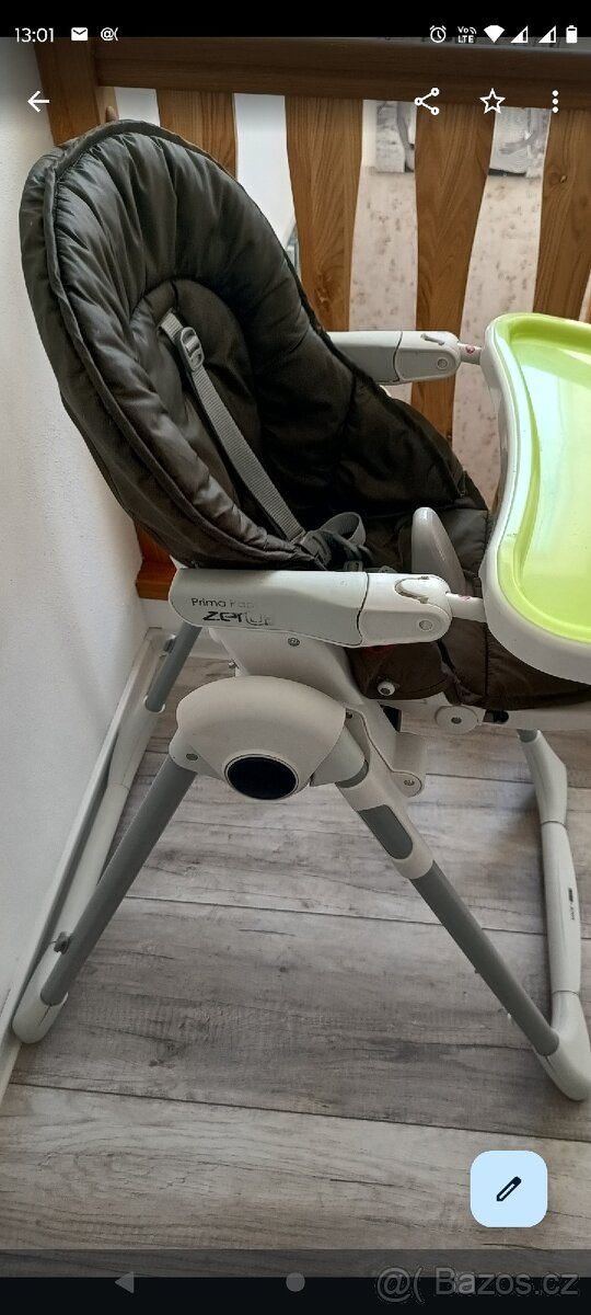 Polohovatelná jídelní židlička - 2