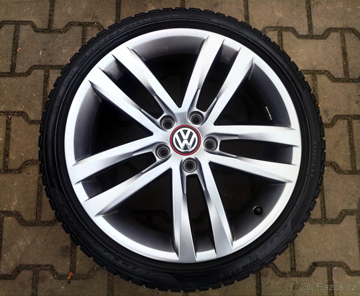 Zimní alu disky originální VW Golf VI,VII,VIII 5x112 R18 - 2