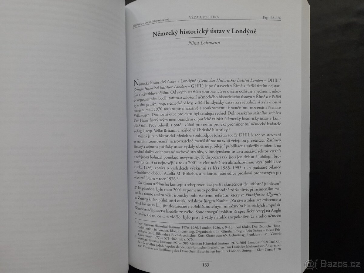 Nemecké spoločenskovedné ústavy v zahraničí (1880-2010) - 2