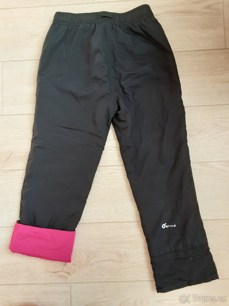 Dětské zateplené kalhoty 5-6 let - 2