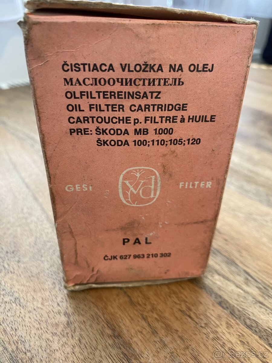 Škoda 1000mb/100/105/110/120 nová vložka olejového filtru - 2