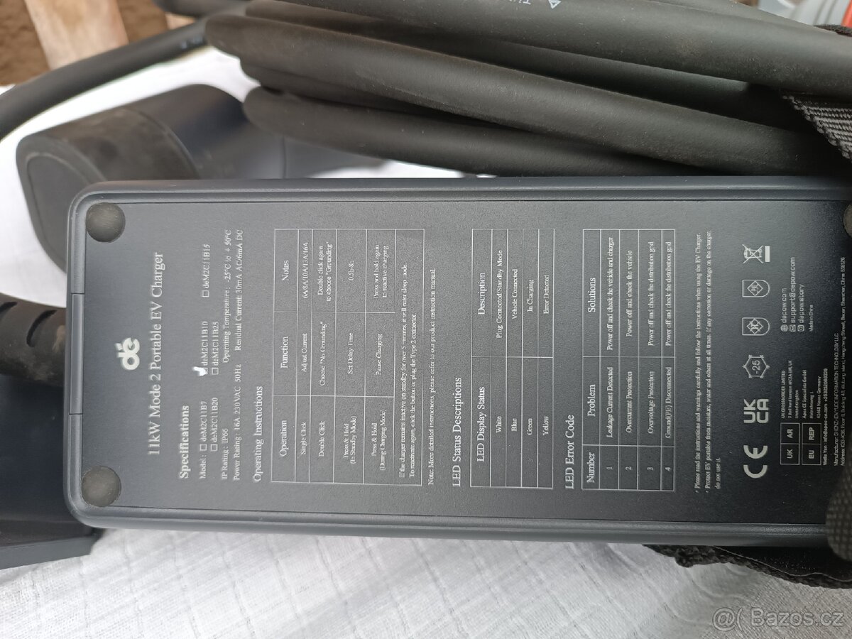 Nabíječka na elektro auto dé deM2C11B10 - 2