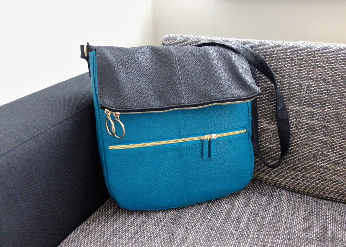 Nová tyrkysovo-černá kabelka Avon - 2