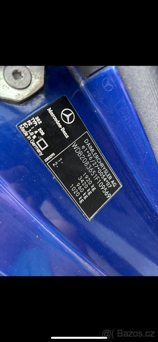 MB clk 320 (w208)R.v.1999 - 2