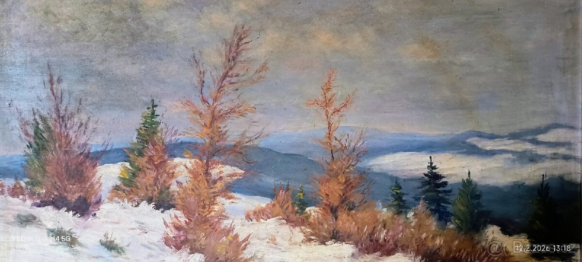 Obraz olejomalba, signace Josef Bureš. - 2