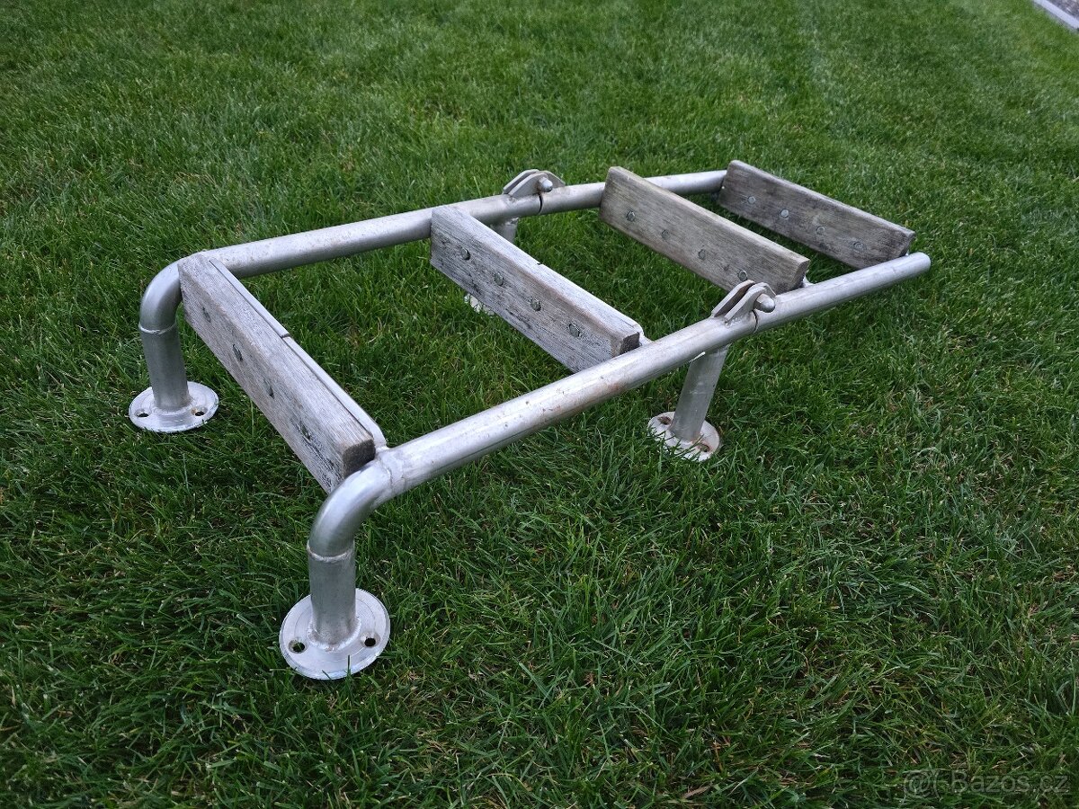 Lodní skládací žebřík z nerezu - 2