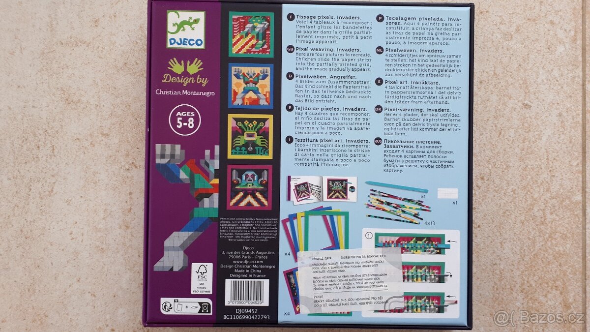 Kreativní sada Djeco Pixel Art Invaders - 2