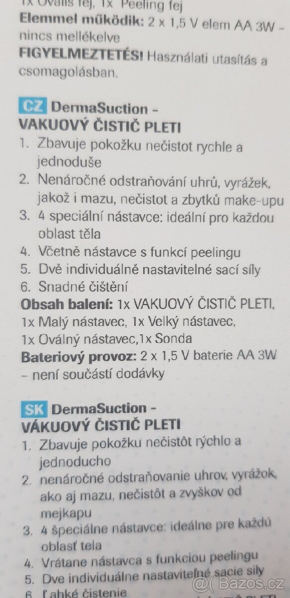Vakuový čistič pleti - nový - 2