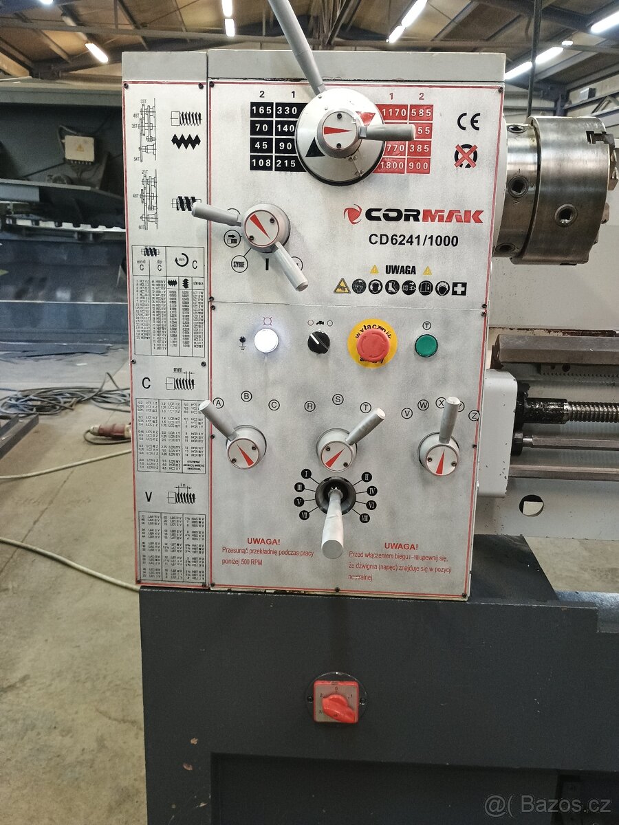 Hrotový soustruh CORMAK typ CD6241/1000 - 2