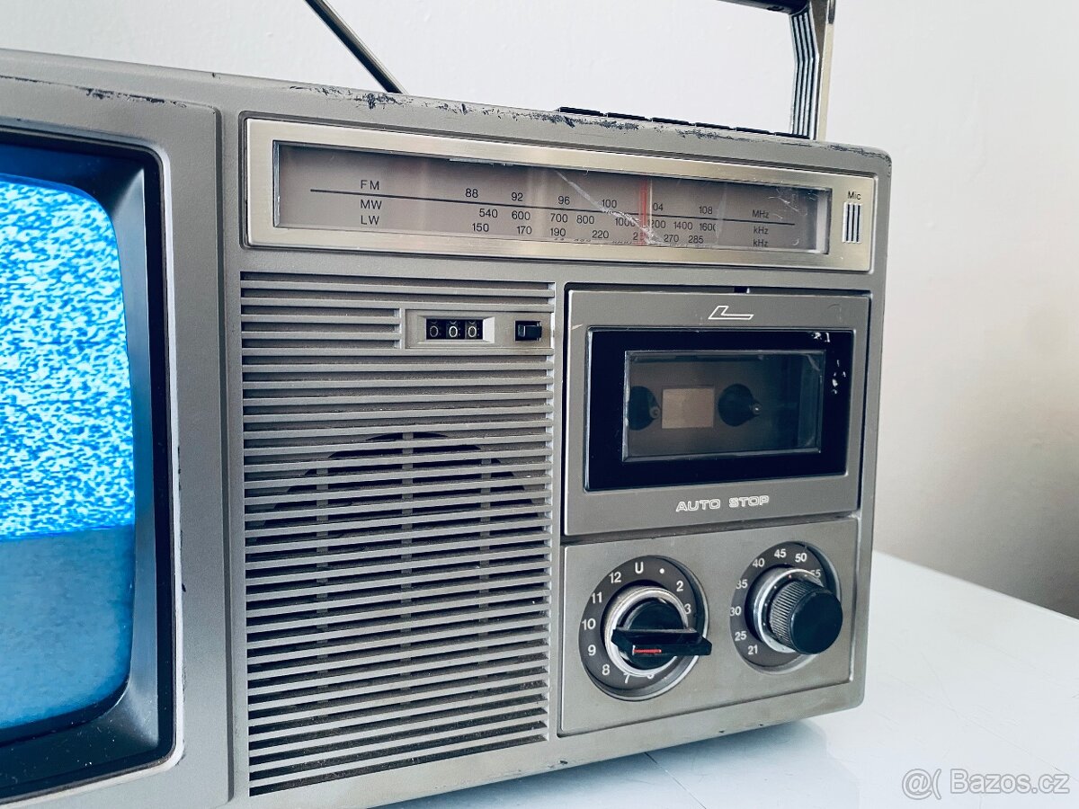 Magnetofon/TV/Radio Sharp 10p-28G, rok 1980 - 2