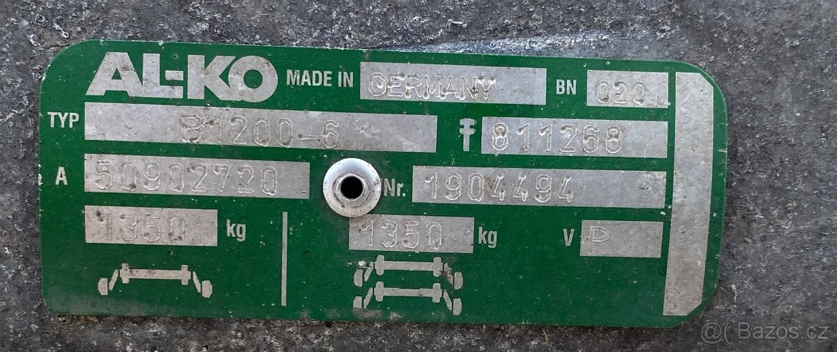 Brzděná náprava Al-Ko - 2