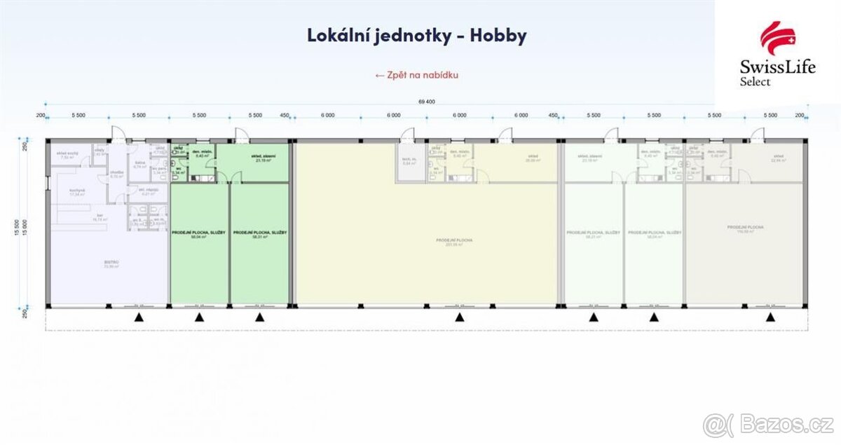 Prodej obchodního prostoru 153 m2, Polná - 2