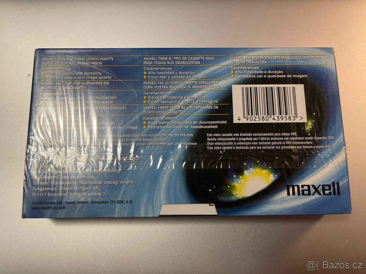 VHS kazeta 240 min Maxell – prázdná na nahrávání - 2