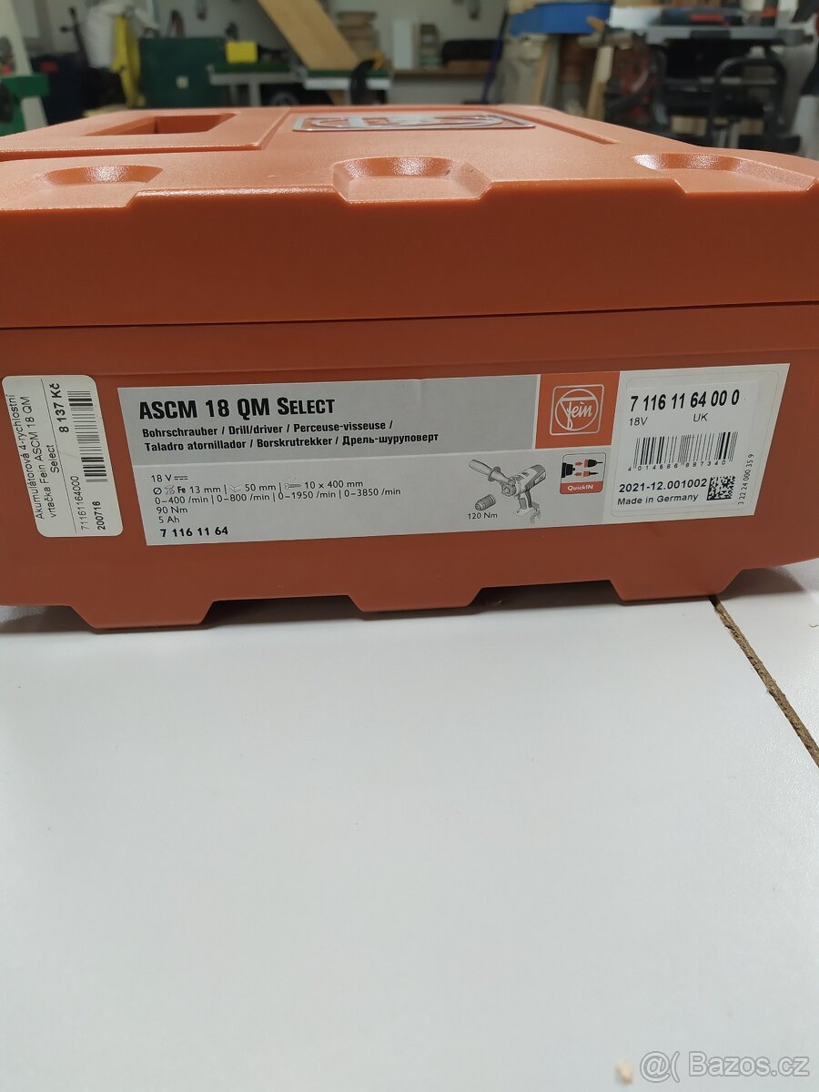 Fein aku vrtačka ASCM 18QM - 2