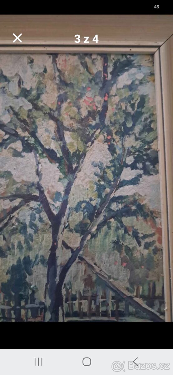Obraz vesnická chalupa 80x55 - 2