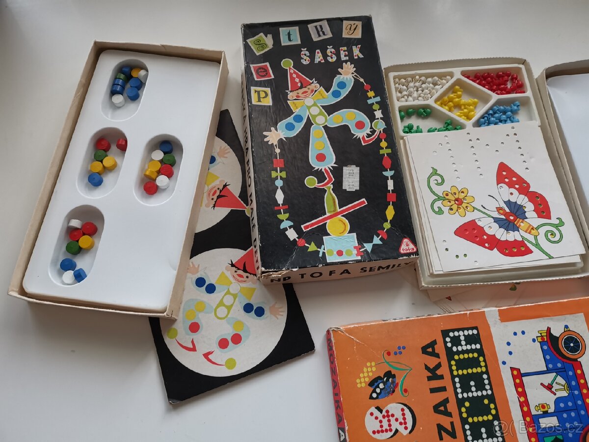 Staré společenské, deskové retro hy Tofa - 2