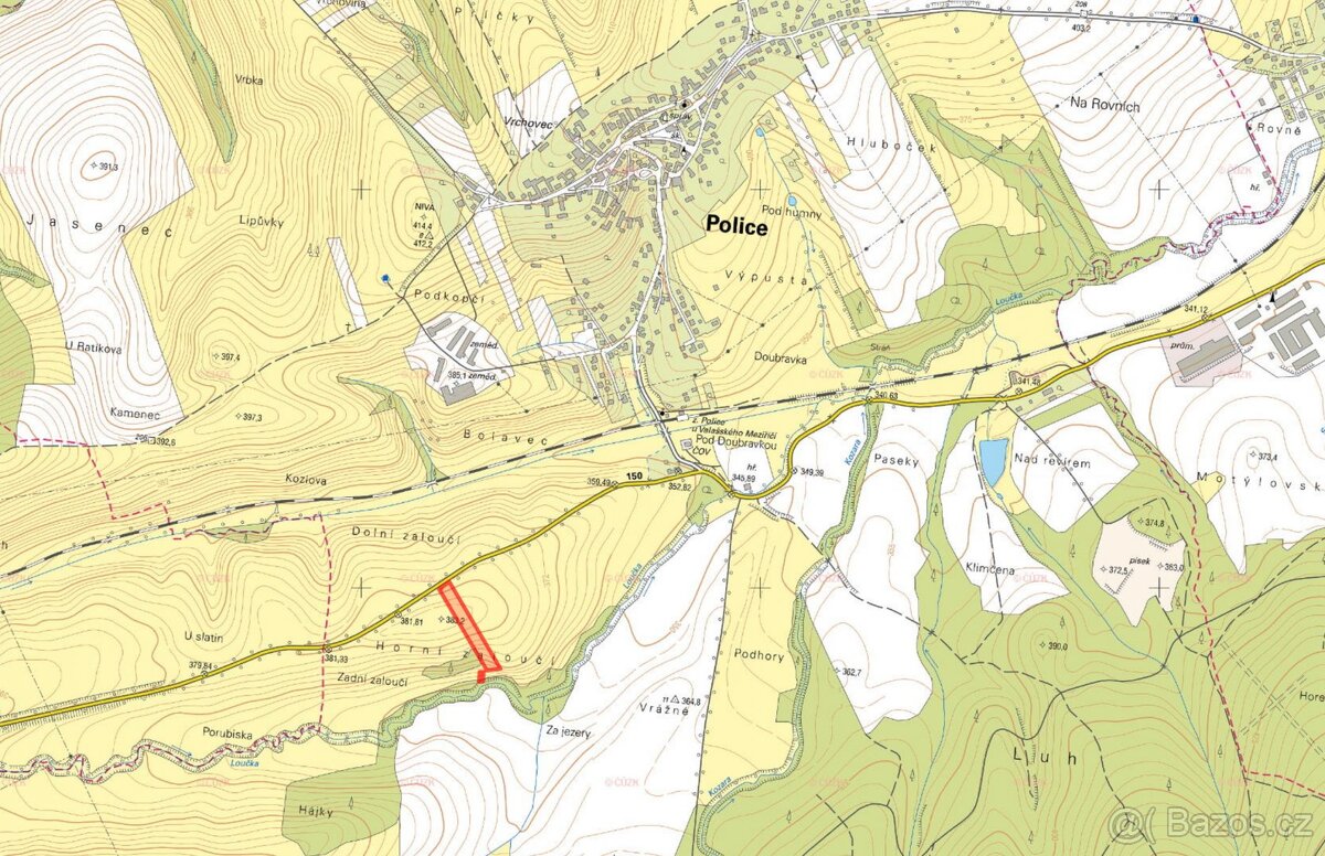 Zemědělská půda, prodej, Police, Vsetín - 2