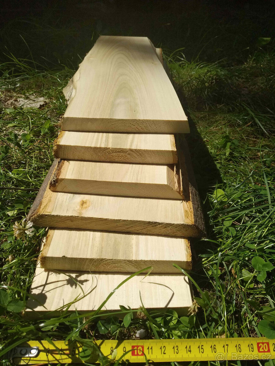 lipová prkna síla 25mm, vhodné na podložky pod trofeje, - 2