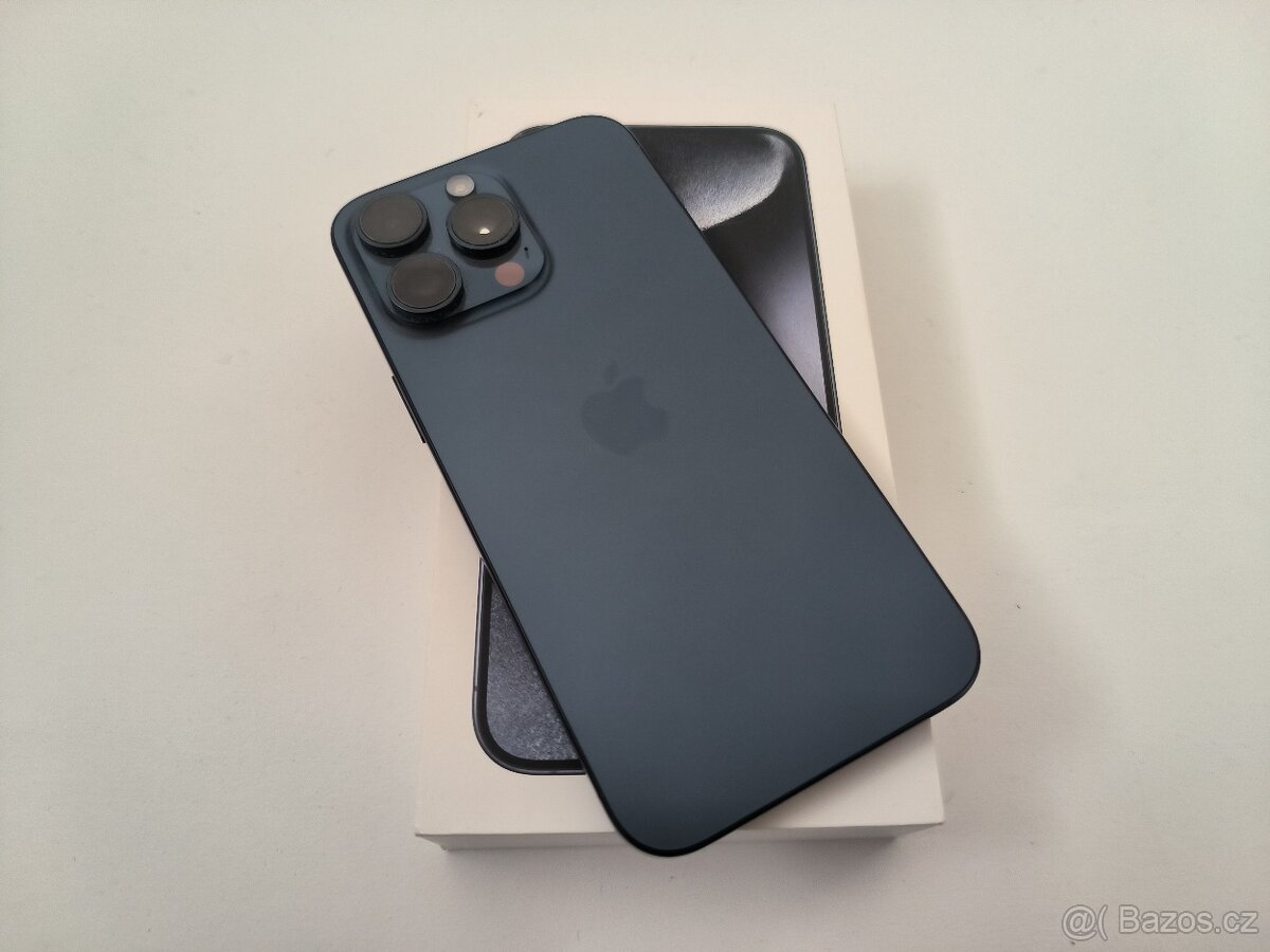 apple iphone 15 PRO MAX 512gb Blue Titanium / Batéria 100% - 2