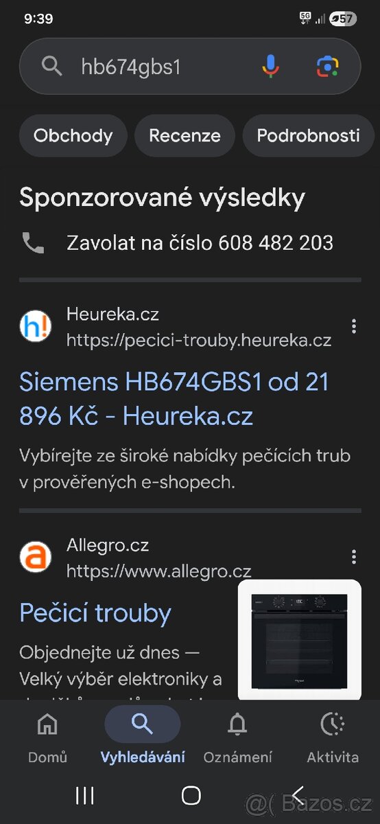 Trouba Simens HB674GBS1 - 2