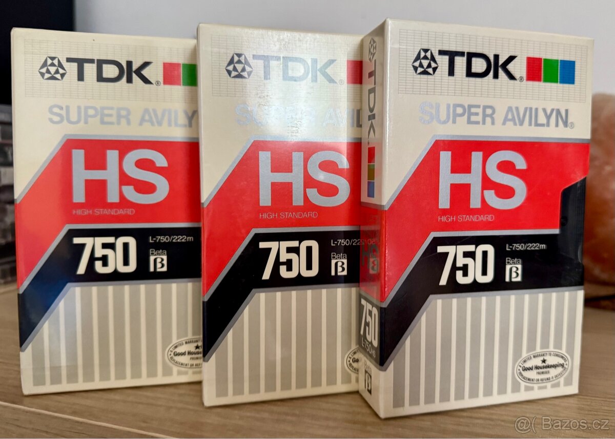 3x BETAMAX TDK HS L-750 - 2