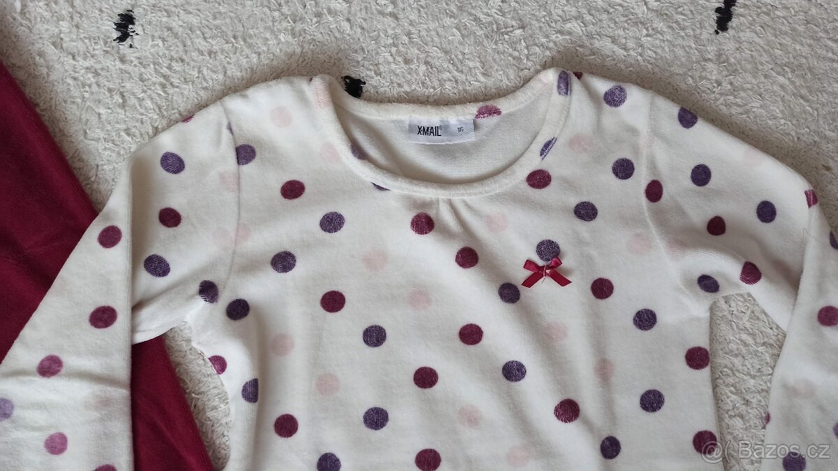 Dívčí teplejší pyžamo - vel. 116 - 2