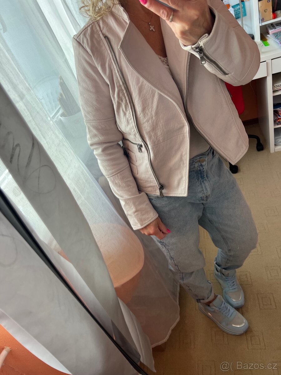 CALVIN KLEIN NOVÁ KOŽENÁ BUNDA KŘIVÁK VEL.S-M - 2