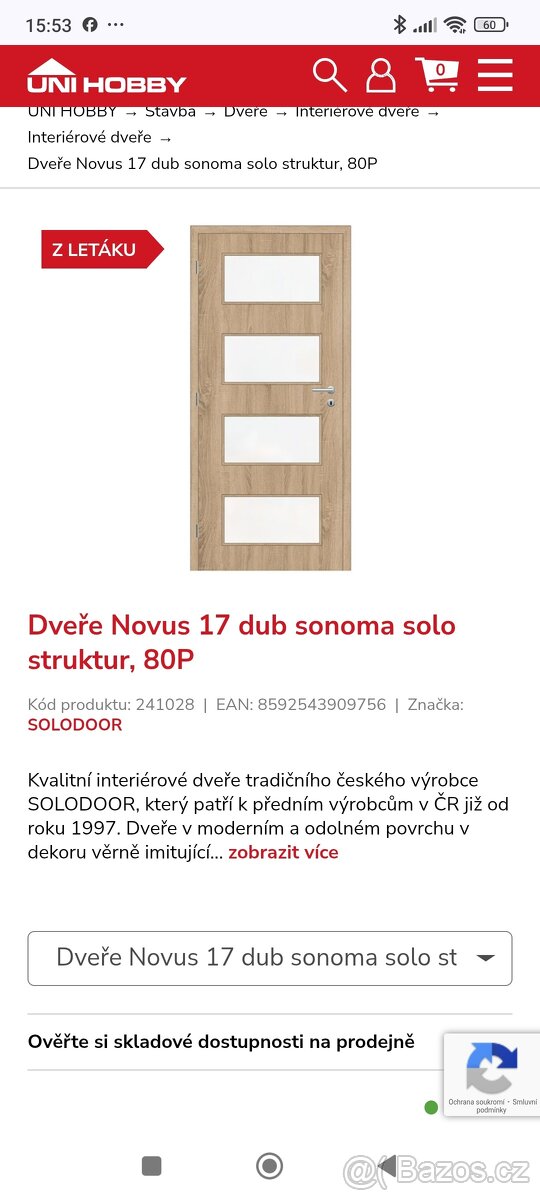 7x interiérové dveře s obložkami - 2