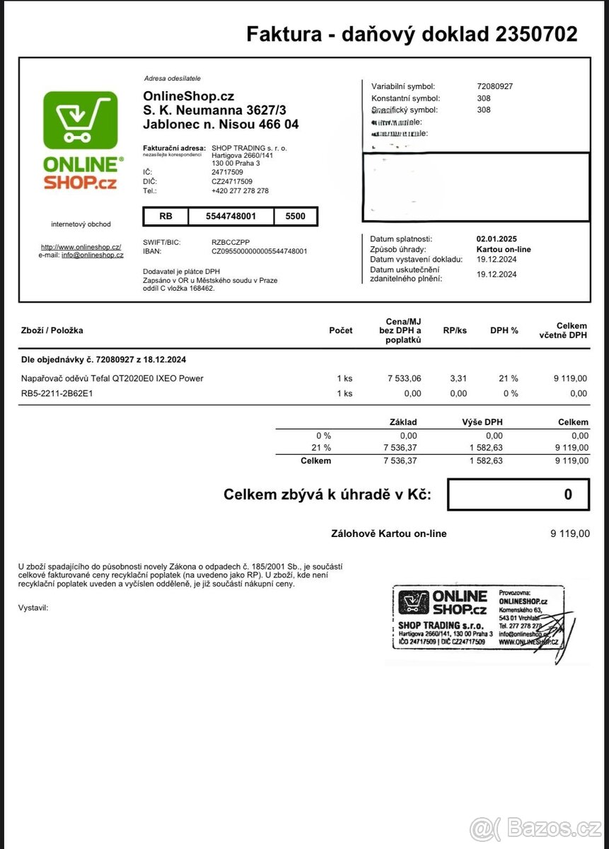 Napařovač oděvů - 2