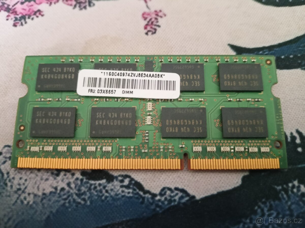 8gb operační paměti DDR3 pro notebooky - 2
