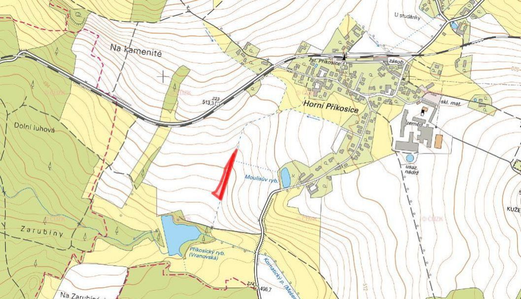 Zemědělská půda, prodej, Příkosice, Rokycany - 2