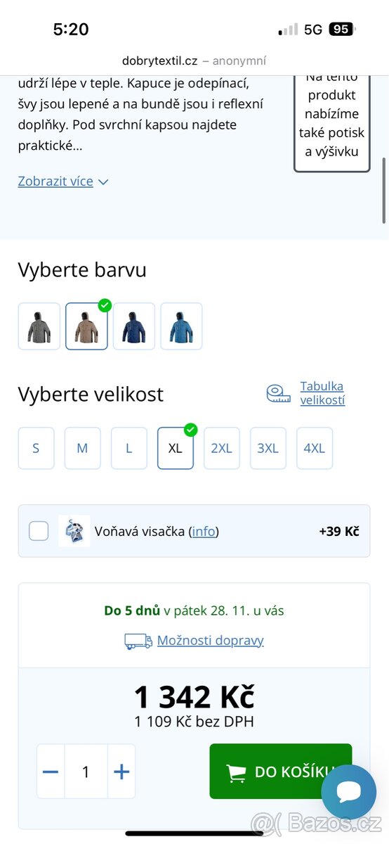 Pánská Zimní bunda CXS Baltimore , vel XL - 2