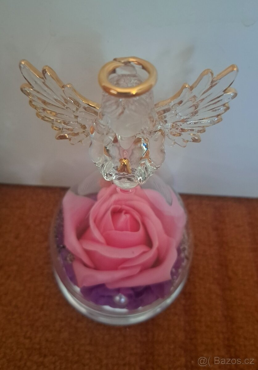 Věčná růže ve skleněném andělovi - 2