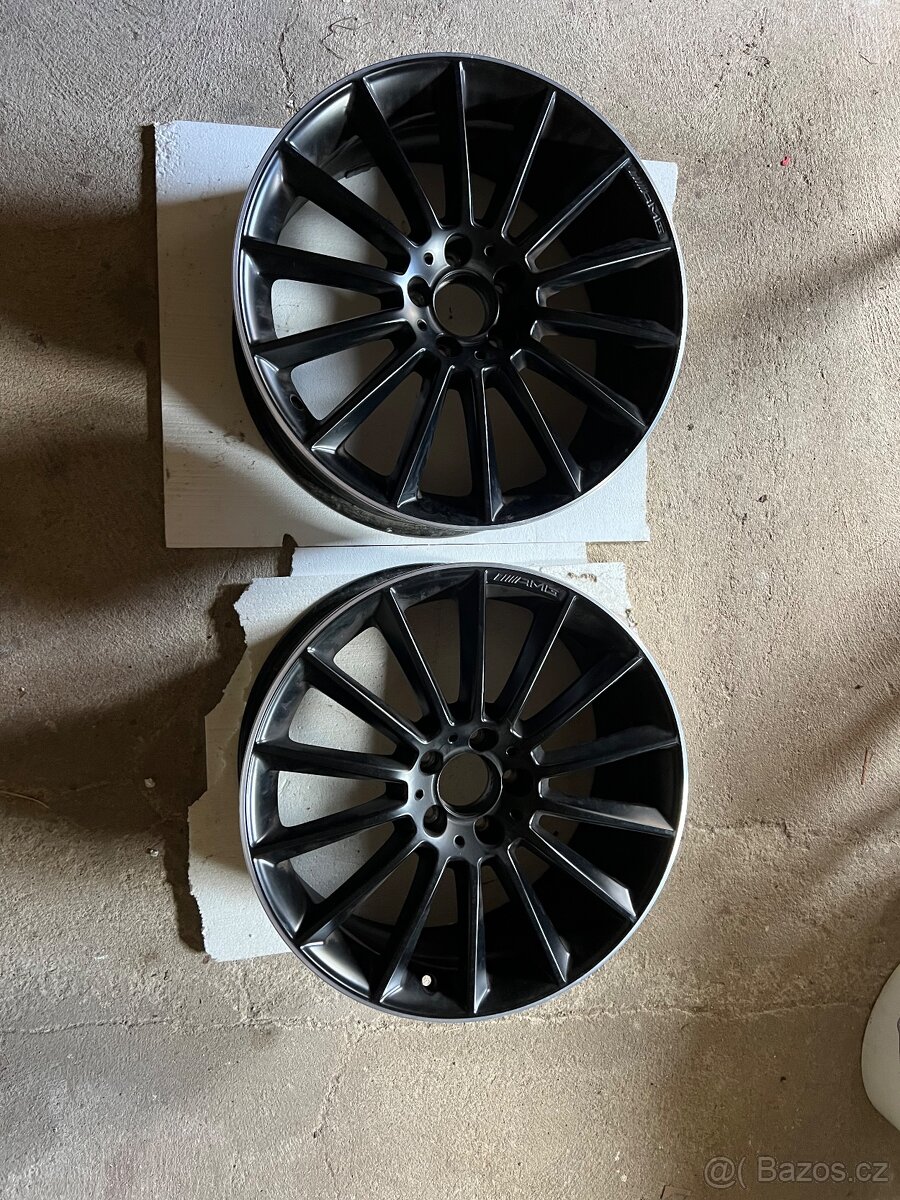 ALU AMG MERCEDES 6x, zimní pneu+original výfuk - 2