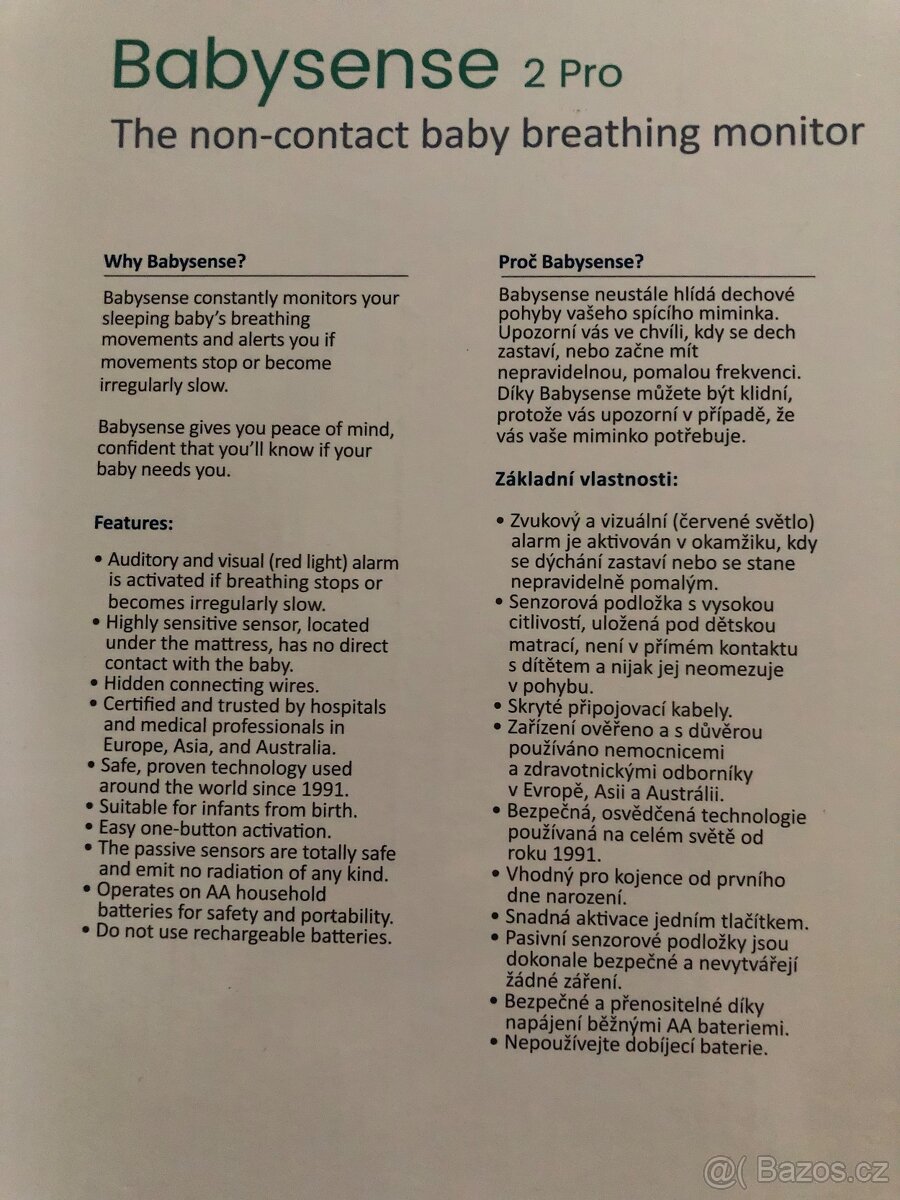 Monitor dechu Babysense 2 pro - 2