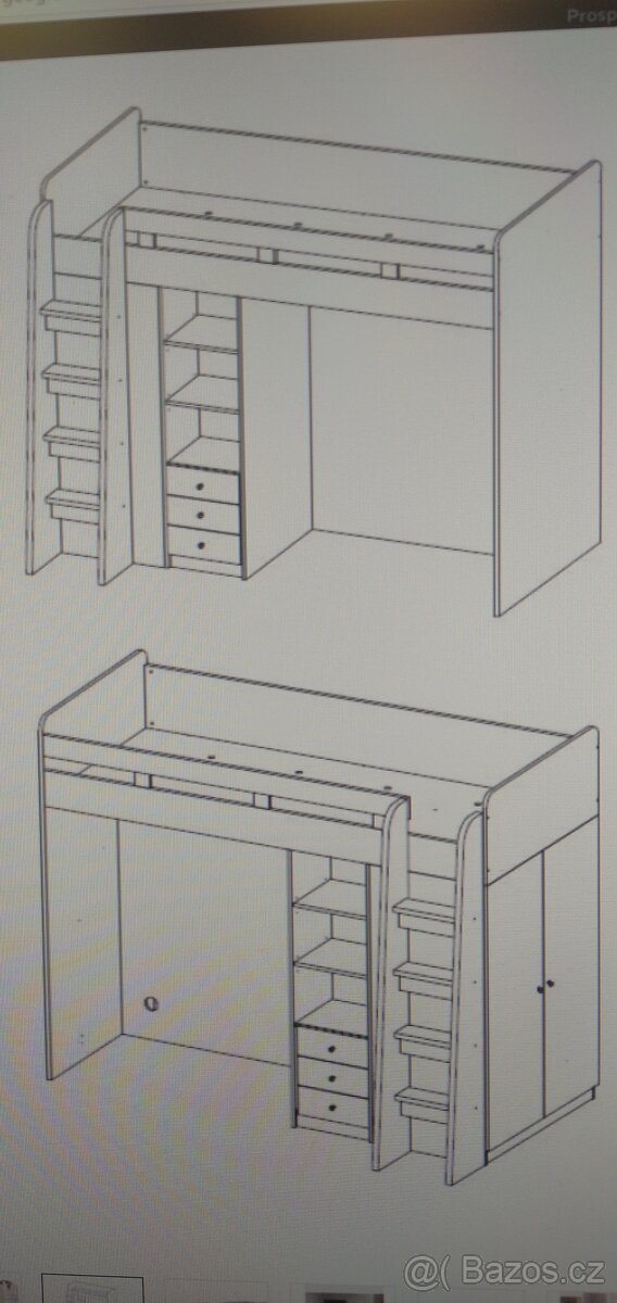 DĚTSKÁ PATROVÁ POSTEL 90X200CM - 2