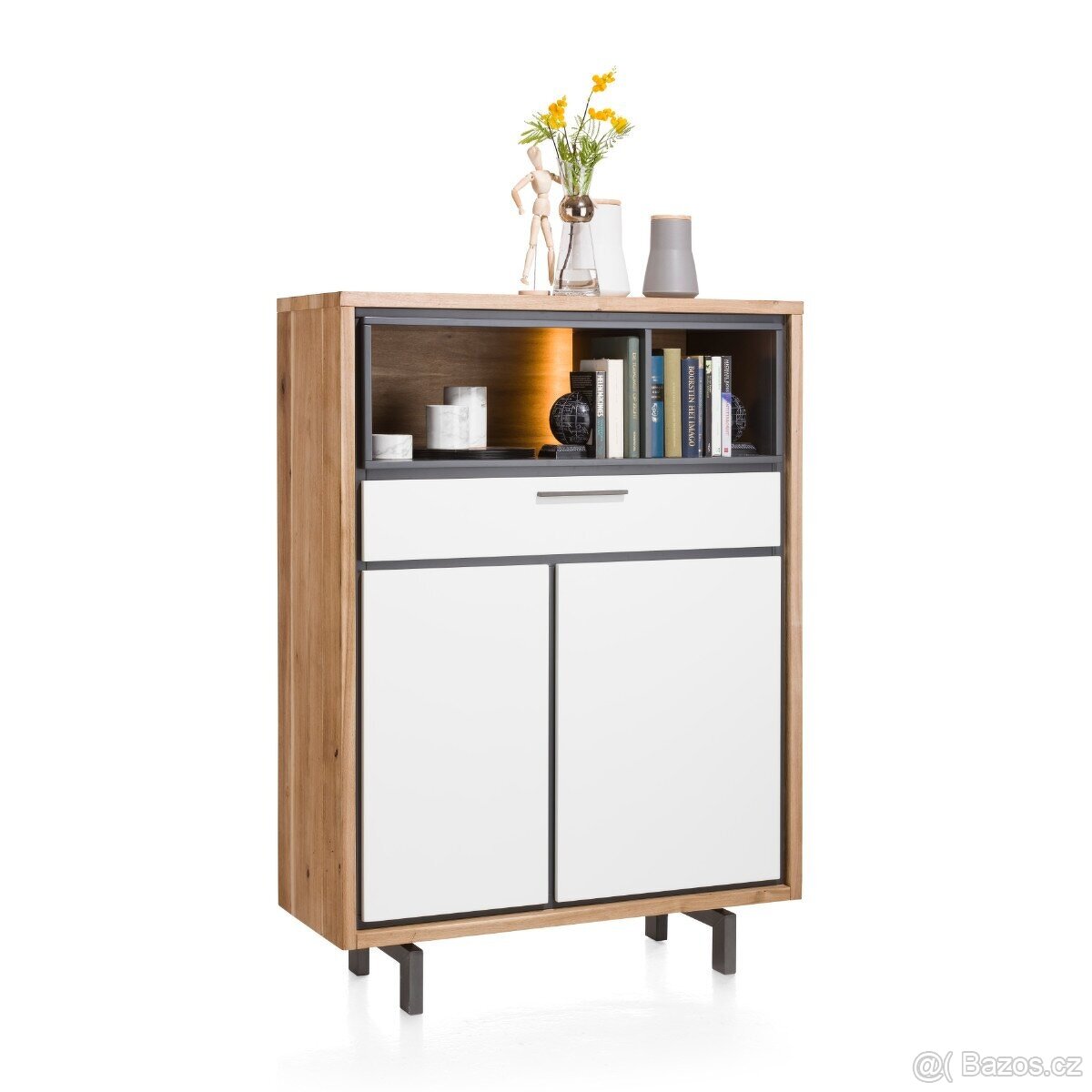 Masivní prostorná dřevěná skříň - Otta - 2