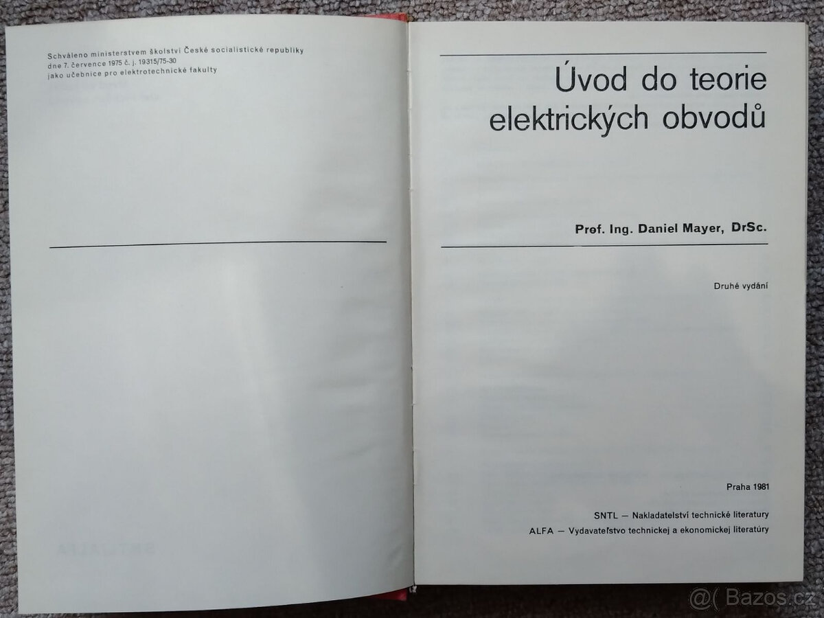 Úvod do teorie elektrických obvodů - Daniel Mayer - 2