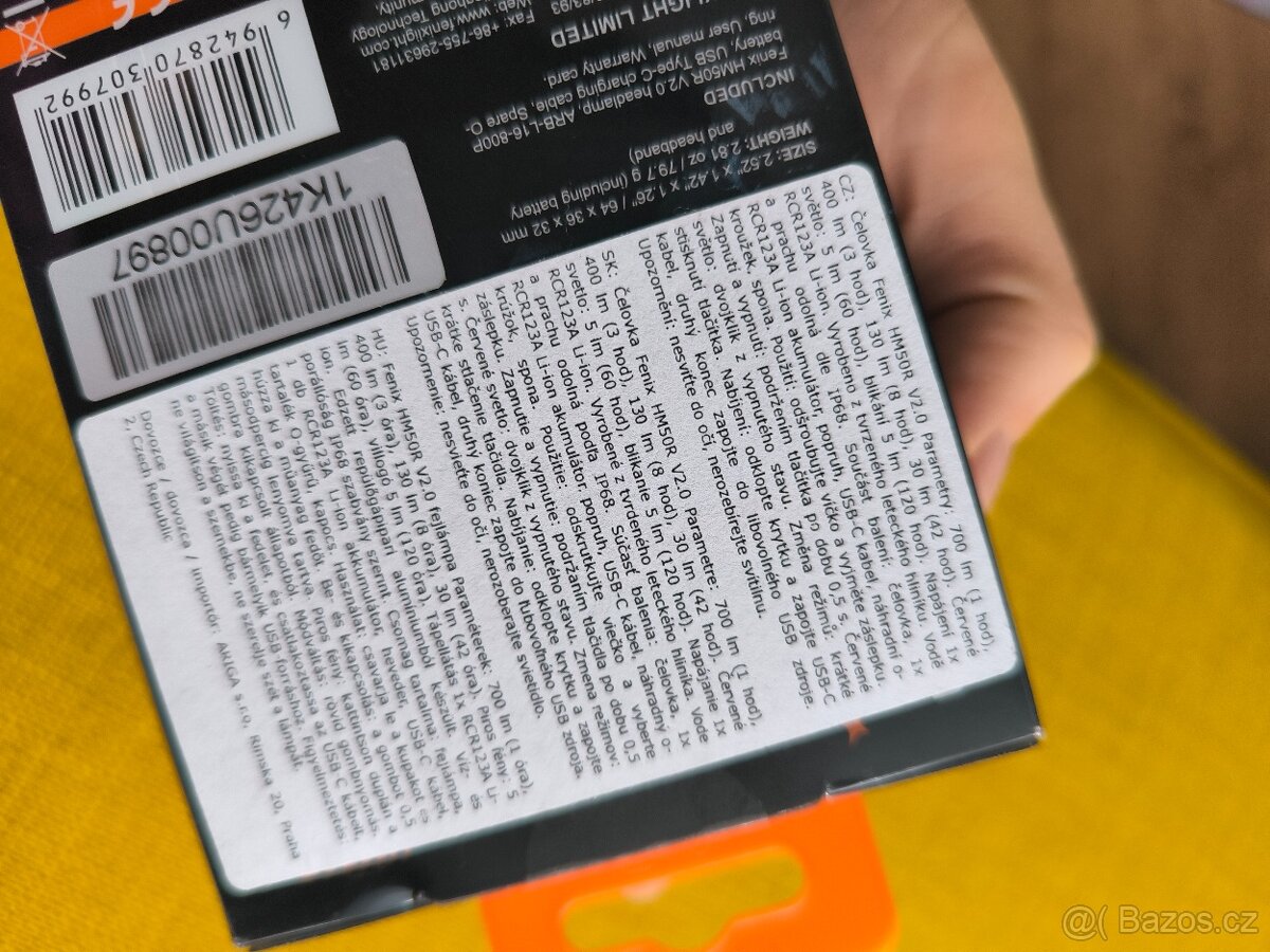 Čelovka Fenix HM50R V2.0 - 2