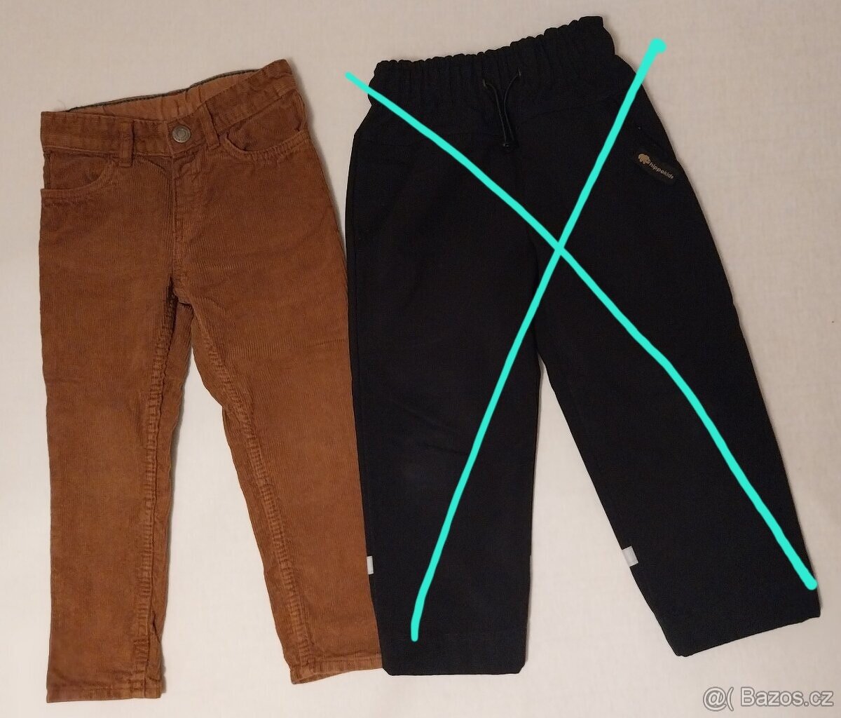 Kalhoty, kraťasy, vel. 104, 104/110 - 2