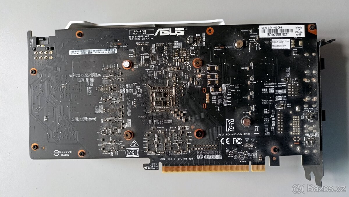 grafická karta ASUS nVIDIA GTX 1060 6GB DDR5 - 2