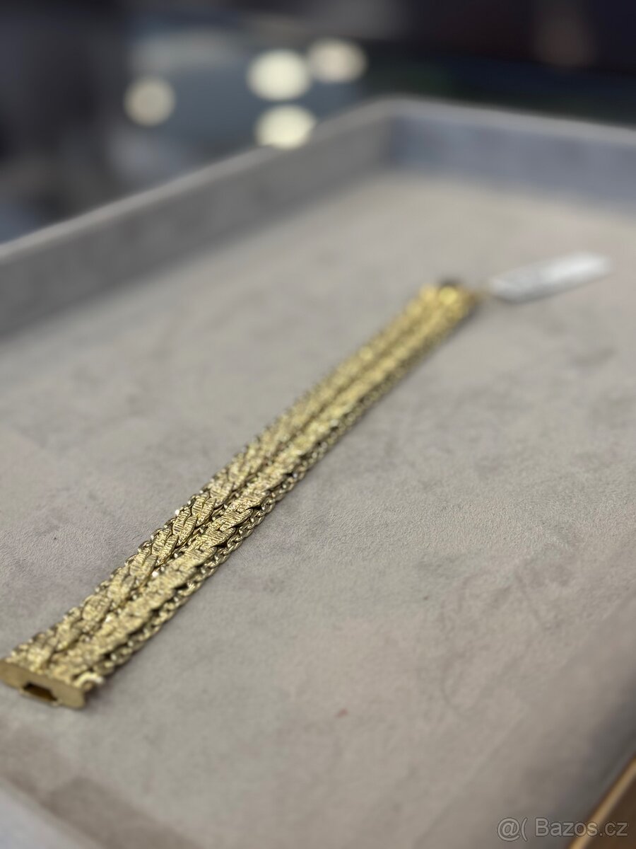Zlatý náramek (585/1000), 41,68g - 2