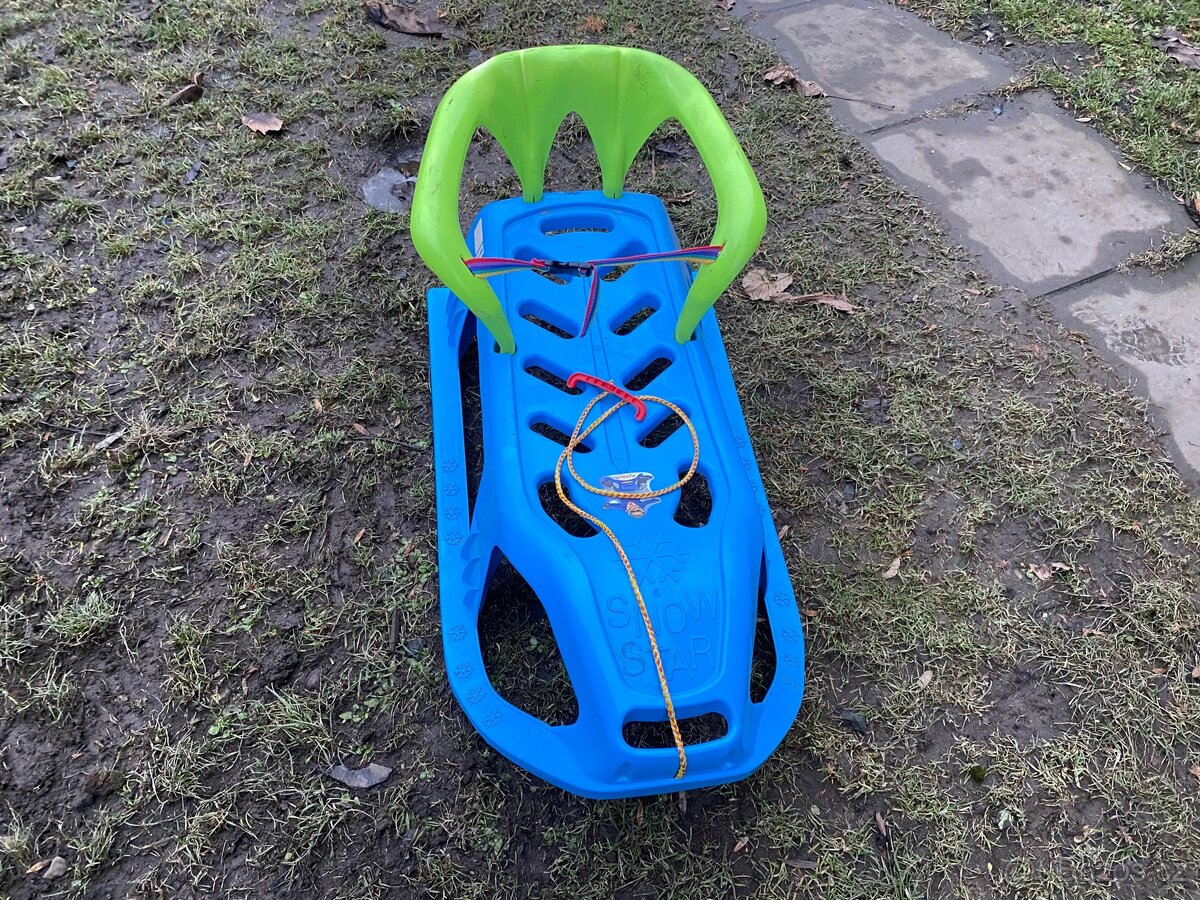 Dětské sáňky s opěradlem Snow Star - 2