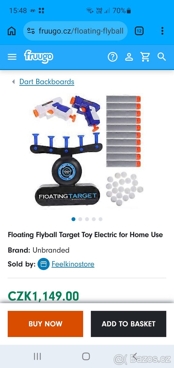 Fioating target - terč na Nerf zbraně - 2