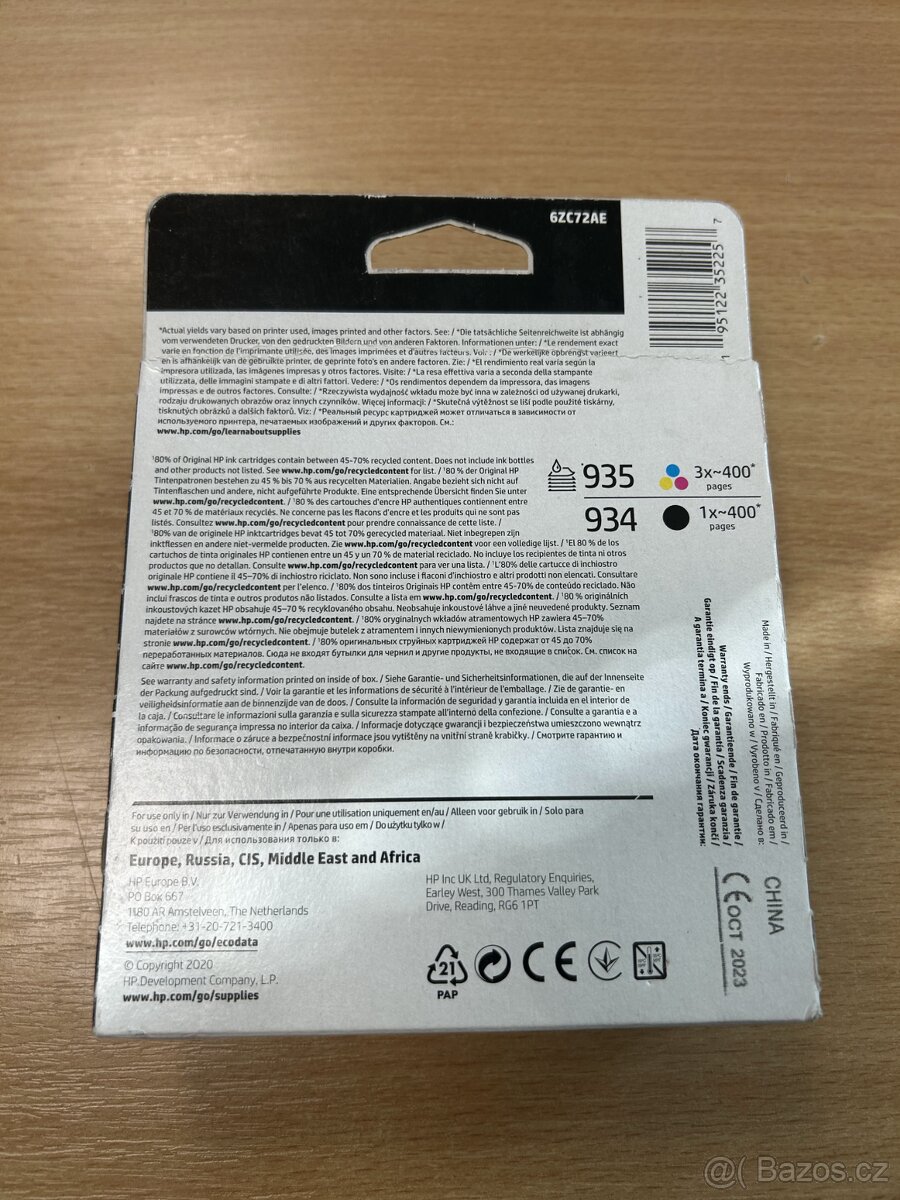 toner HP 6ZC72AE č. 934/935 multipack - 2