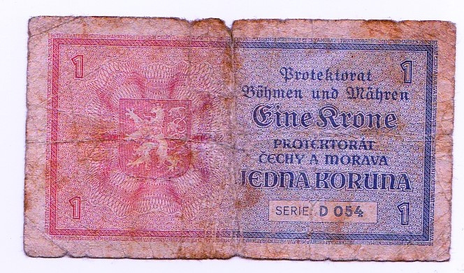 Bankovky Československo protektorát - 2