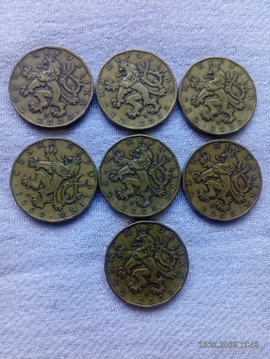 20 kč r. 2000 - 2