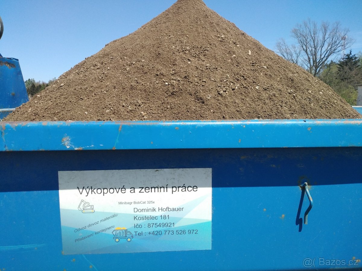 Prodej strojně tříděné zeminy. - 2